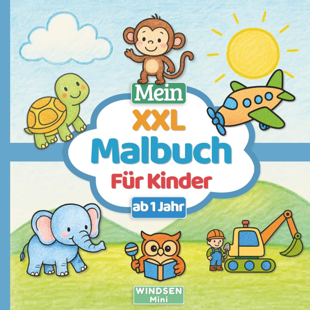 Cover: XXL Malbuch für Kinder ab 1 Jahr